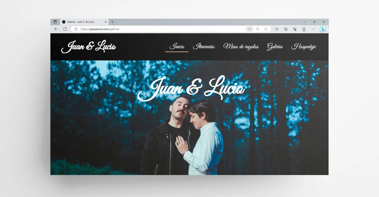 Sitio de Juan y Lucio en maqueta de dispositivos